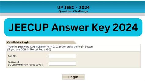 jobriya result 2024|JEECUP Answer Key 2024 Out at jeecup.admissions.nic.in, .